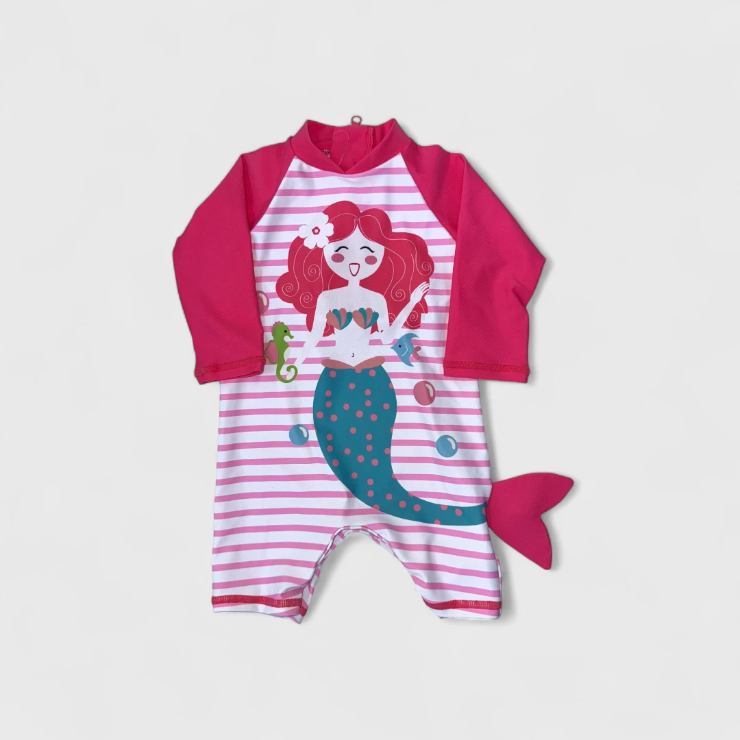 Розовый купальник для девочки