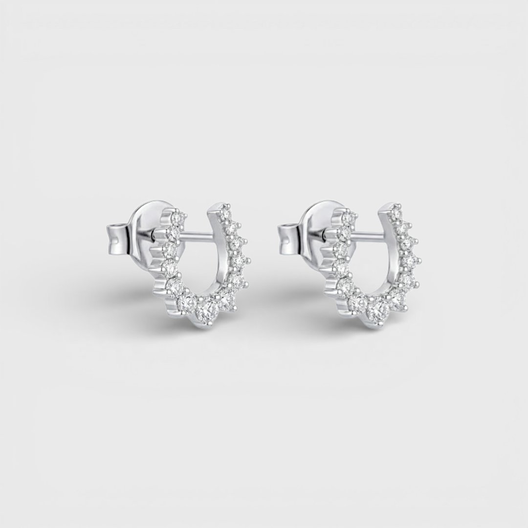 Серебряные серьги с камнями