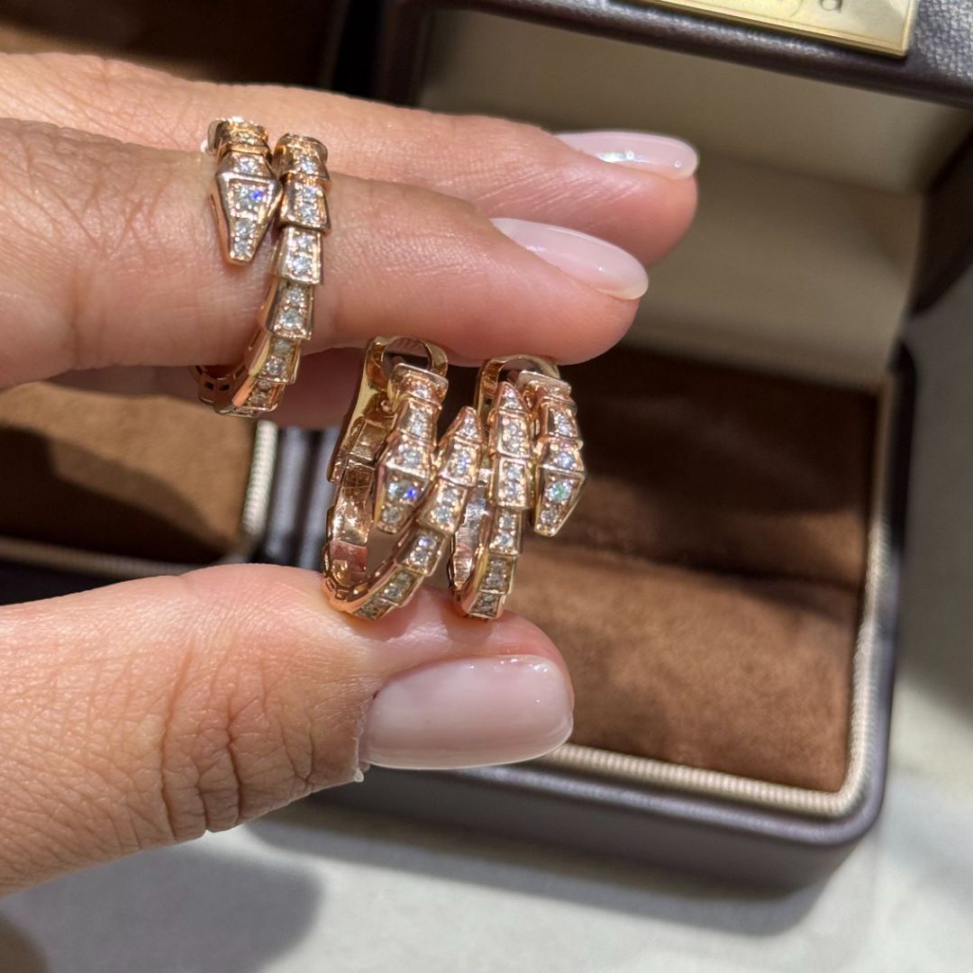 Золотые серьги 