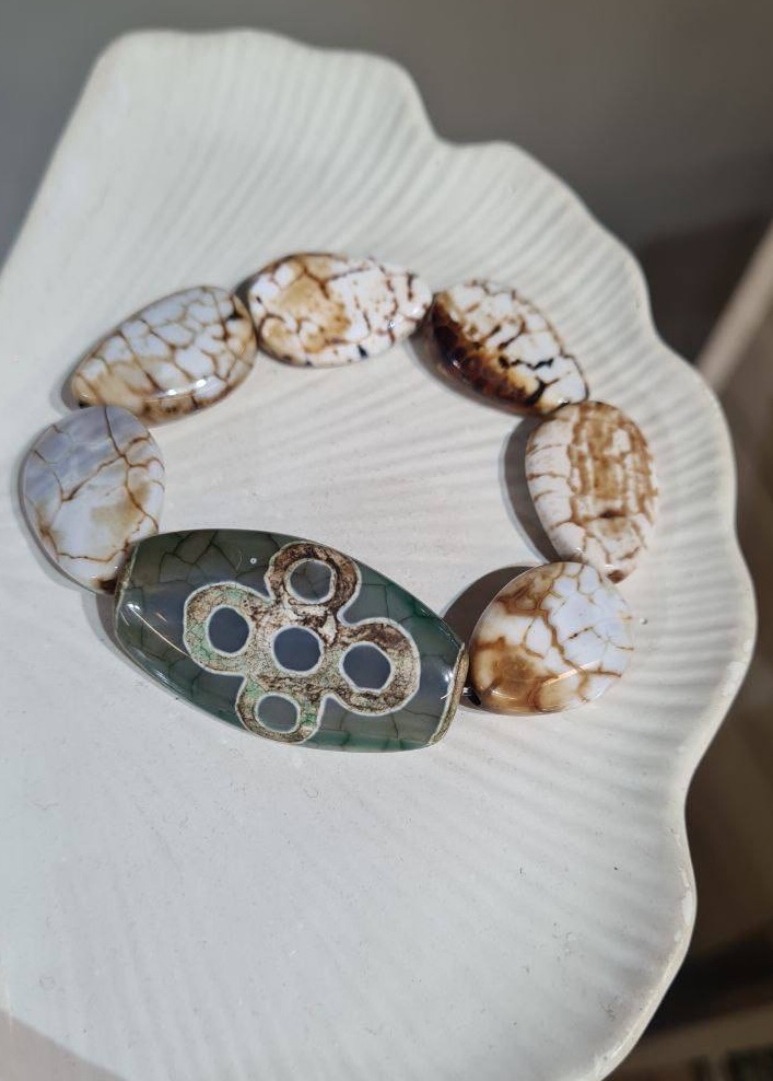 Браслет Дзи из агата