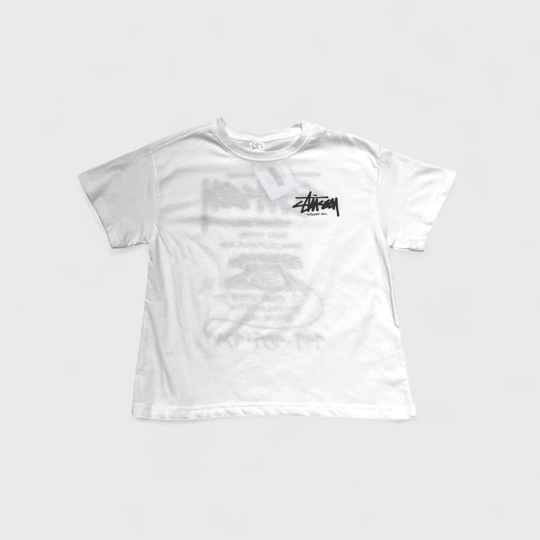Белая футболка Stüssy с принтом