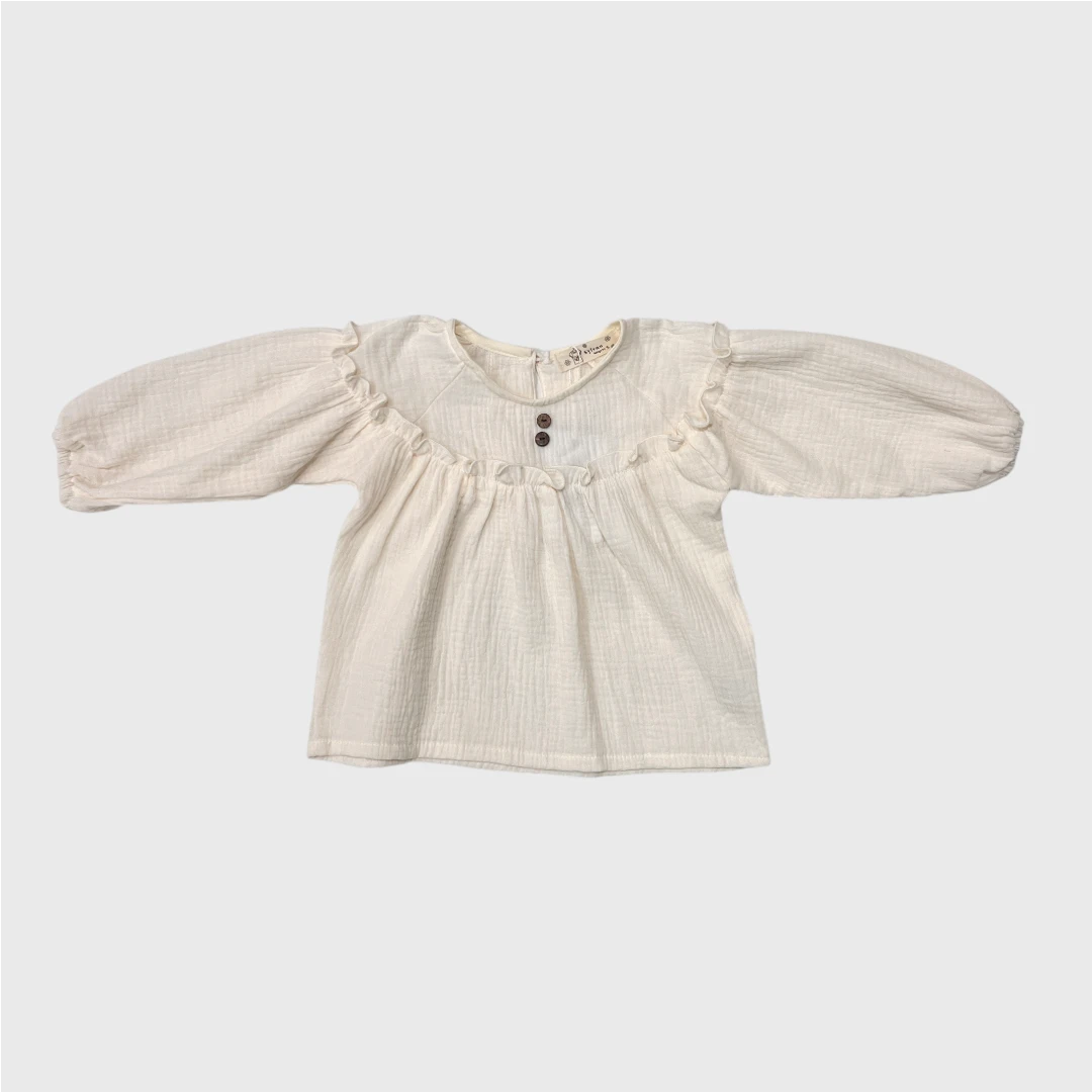 Бежевая блуза