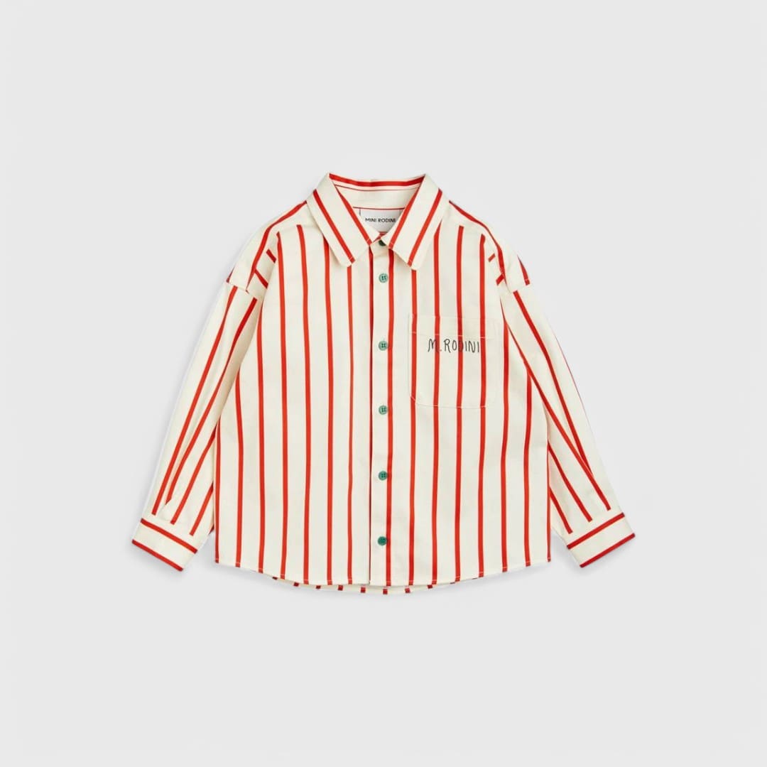 Mini Rodini полосатая рубашка 