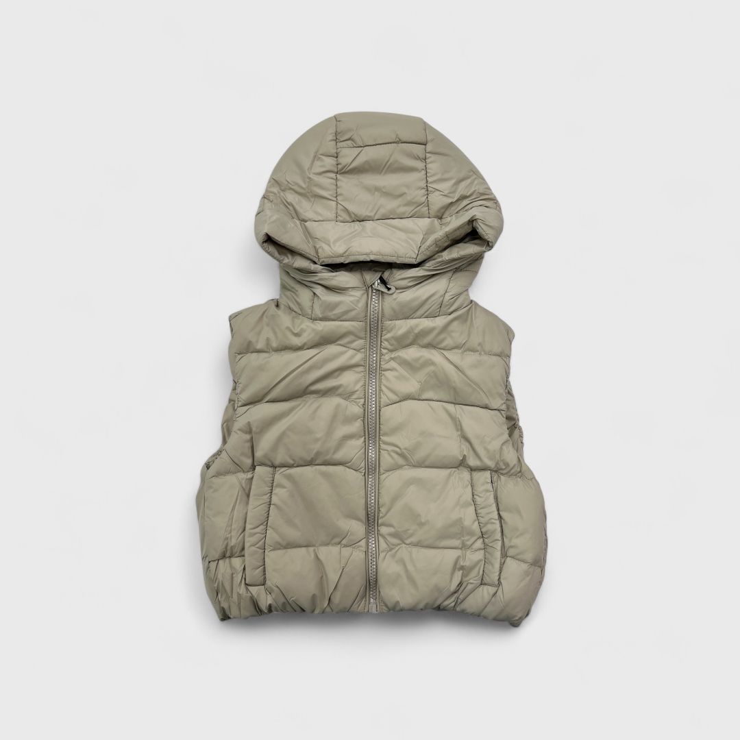 Мятная утепленная жилетка