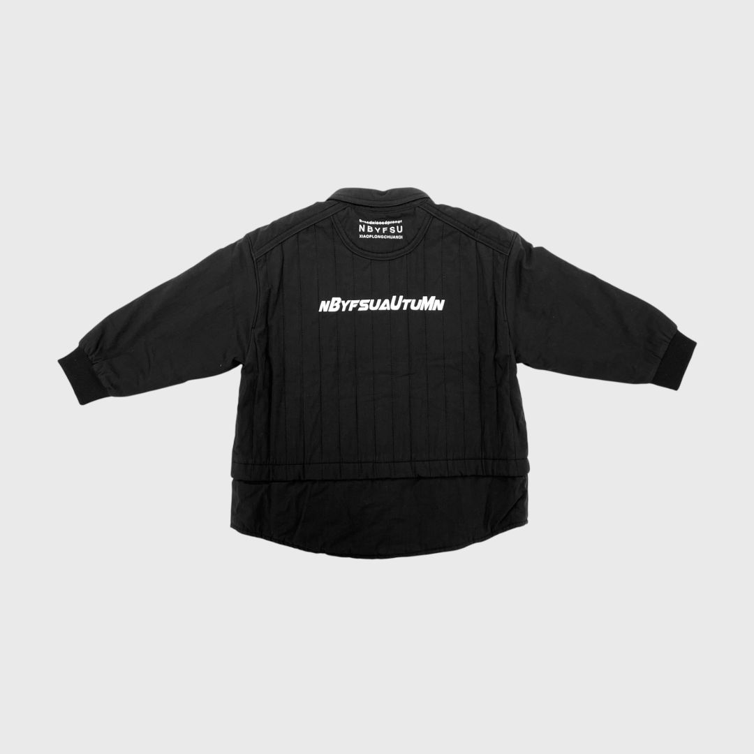 Черная стеганная куртка