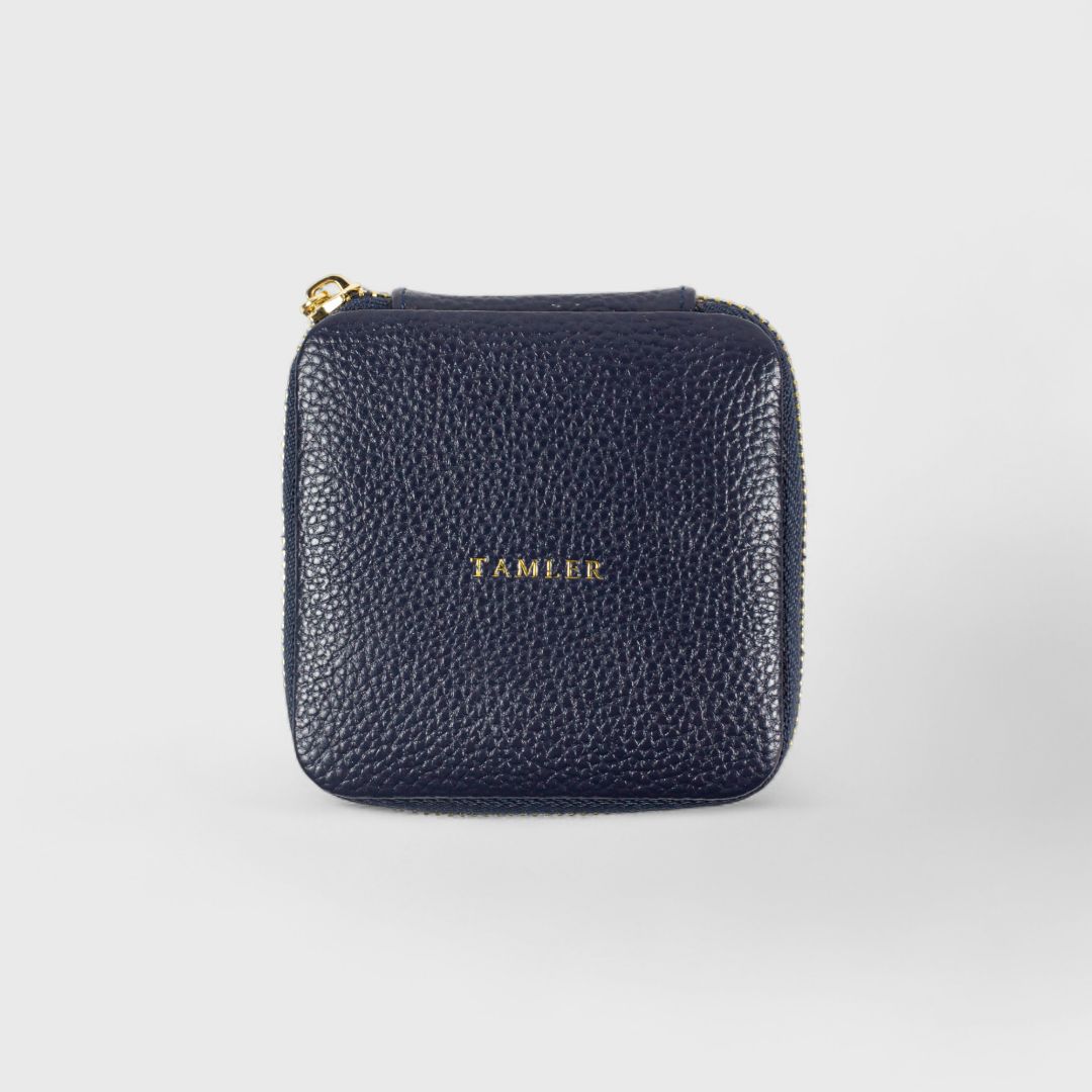 Темно-синяя шкатулка для украшений