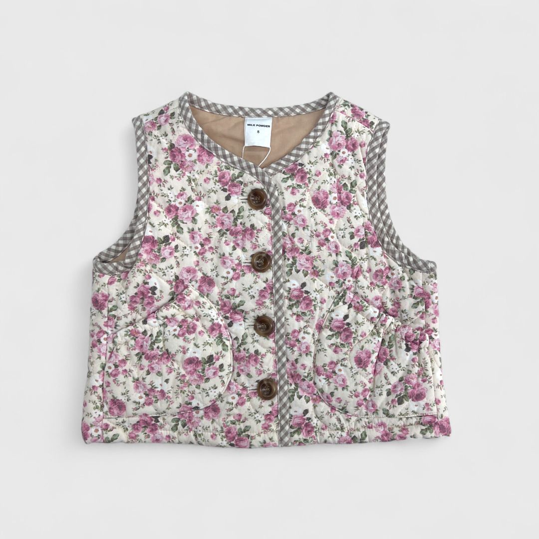 Жилетка с цветочным принтом