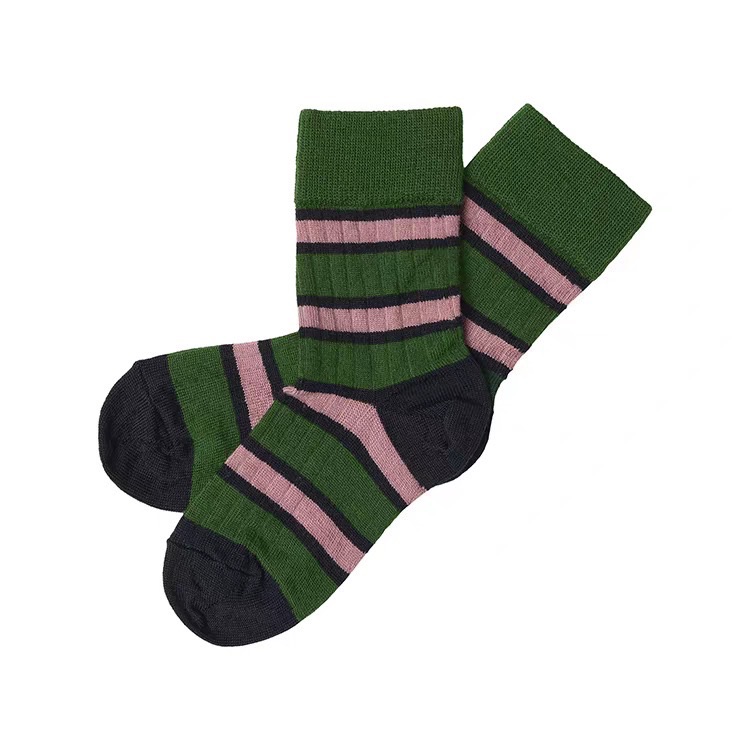 Зеленые полосатые носки Fub