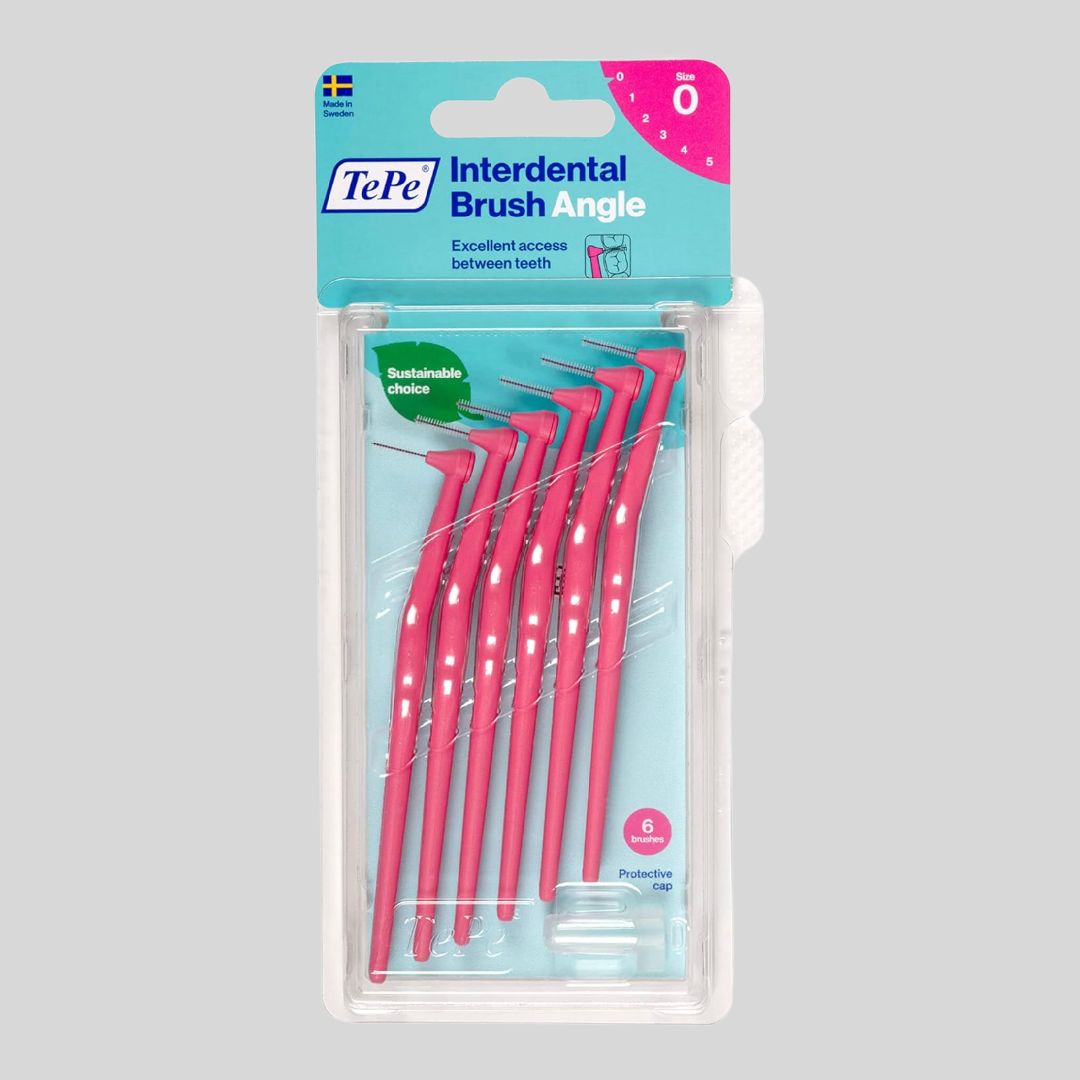 УГЛОВЫЕ МЕЖЗУБНЫЕ ЕРШИКИ TEPE INTERDENTAL BRUSH ANGLE , РАЗМЕР О (0,4 MM) 6 ШТ