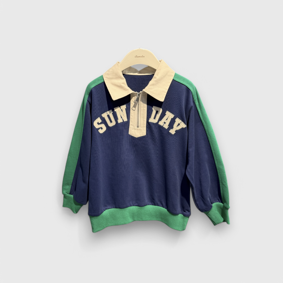 Синий лонгслив