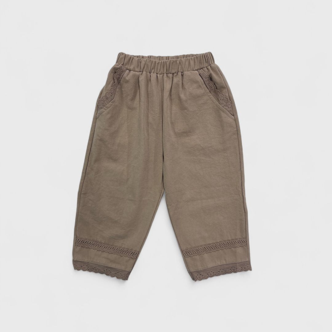 Коричневые брюки для девочек