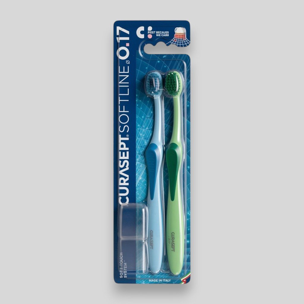 Комплект из 2х зубных щеток Curasept MEDIUM SOFT 017