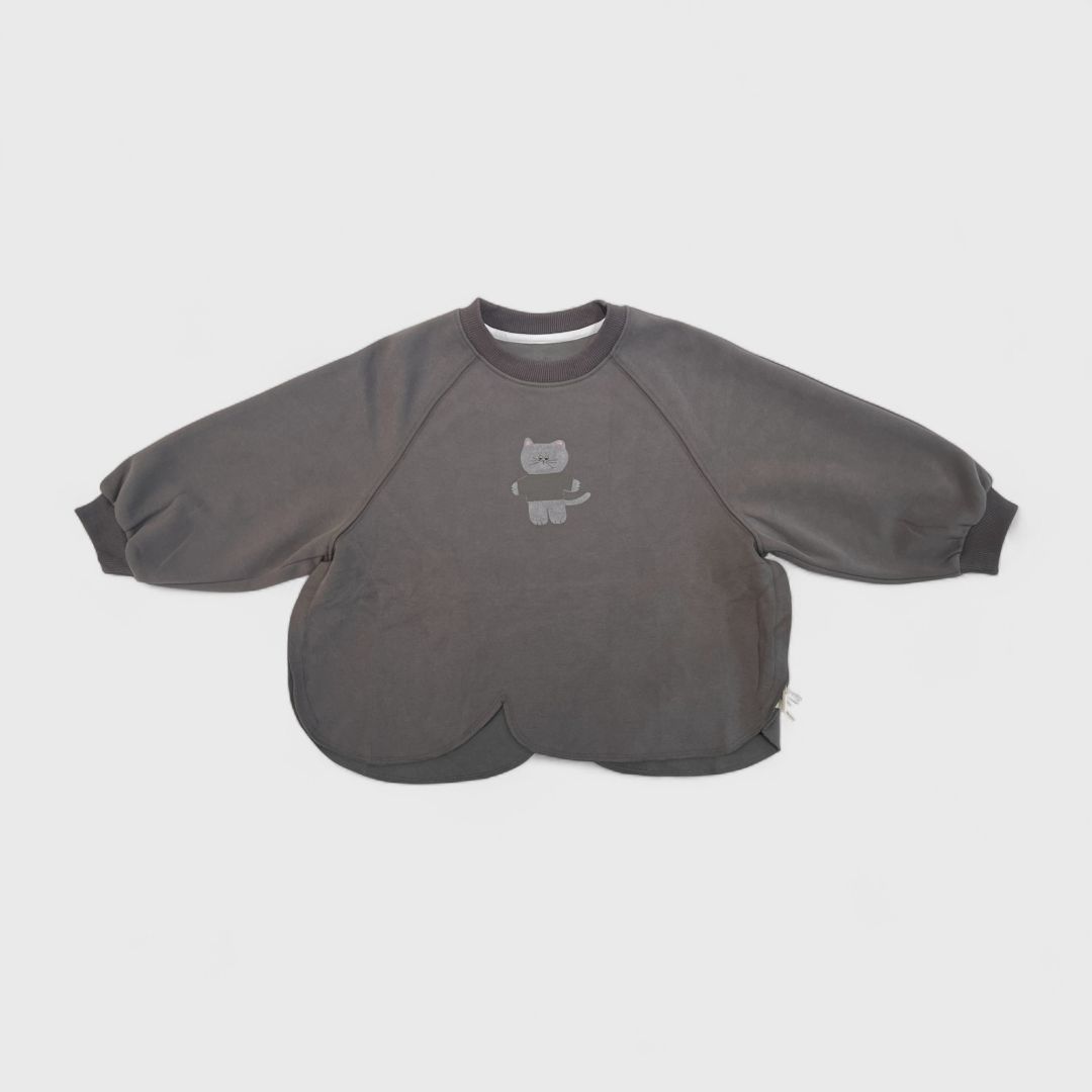 Темно-серый свитер cat