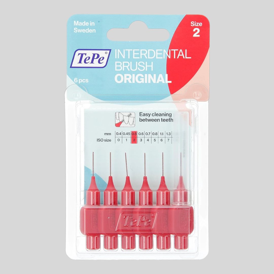 МЕЖЗУБНЫЕ ЕРШИКИ ТЕРЕ INTERDENTAL BRUSH ORIGINAL, РАЗМЕР 2 (0,5 ММ), 6 ШТ