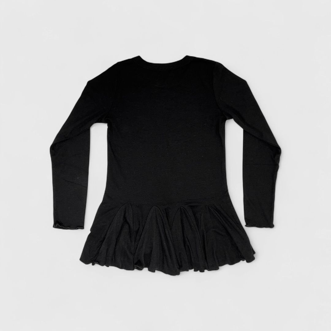 Черное лонгслив-платье 90% вискоза