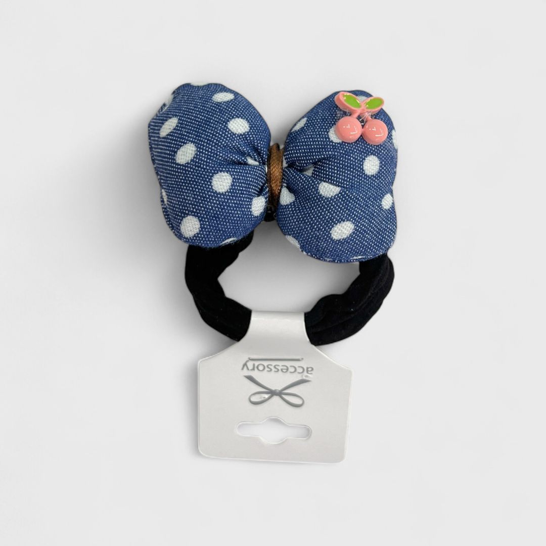 Синие резинки для волос с бантиками