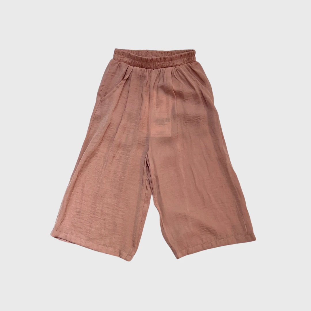 Розовые брюки из шифона