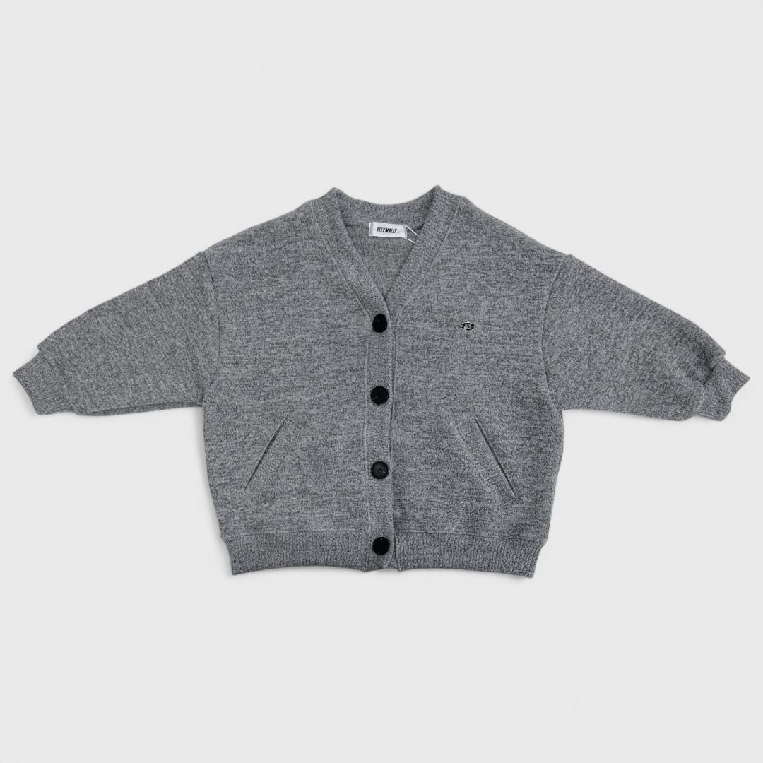 Серый оверзсайз-кардиган