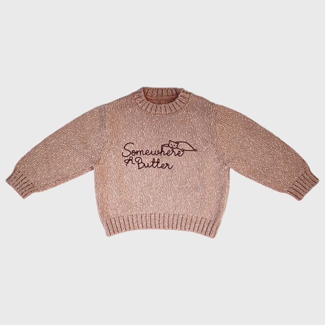 Розовый свитер Somewhere Butter
