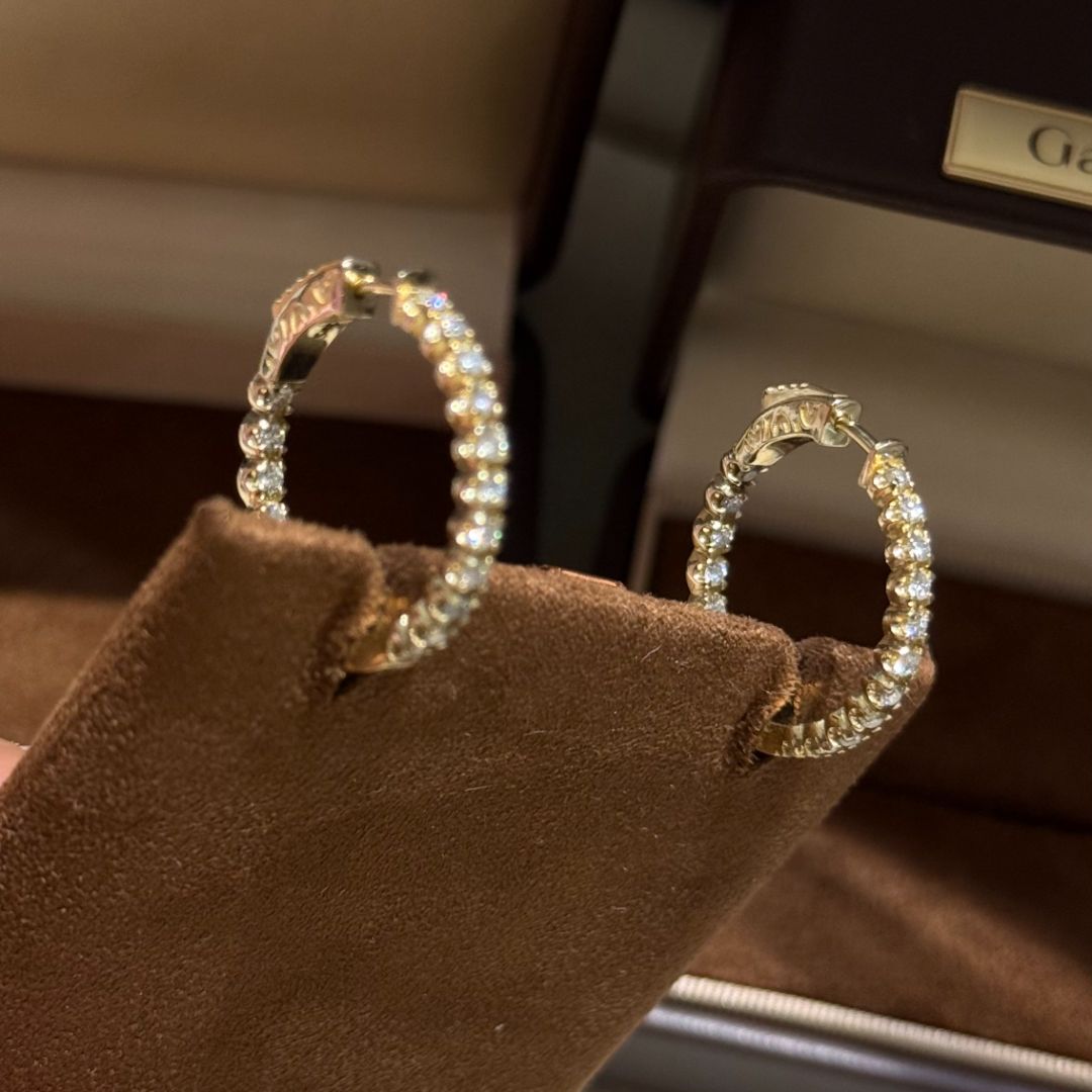 Золотые серьги 