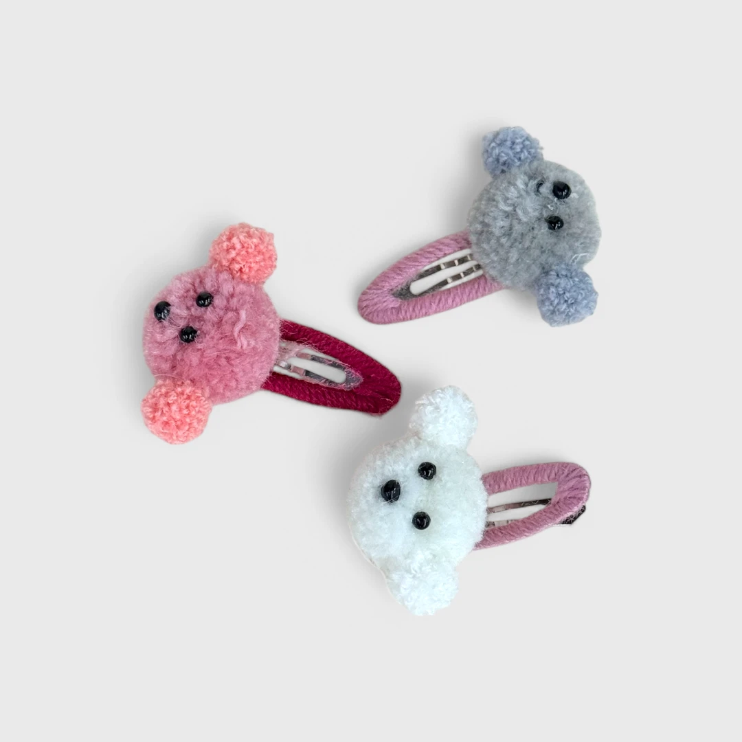 Заколки для волос с мишками