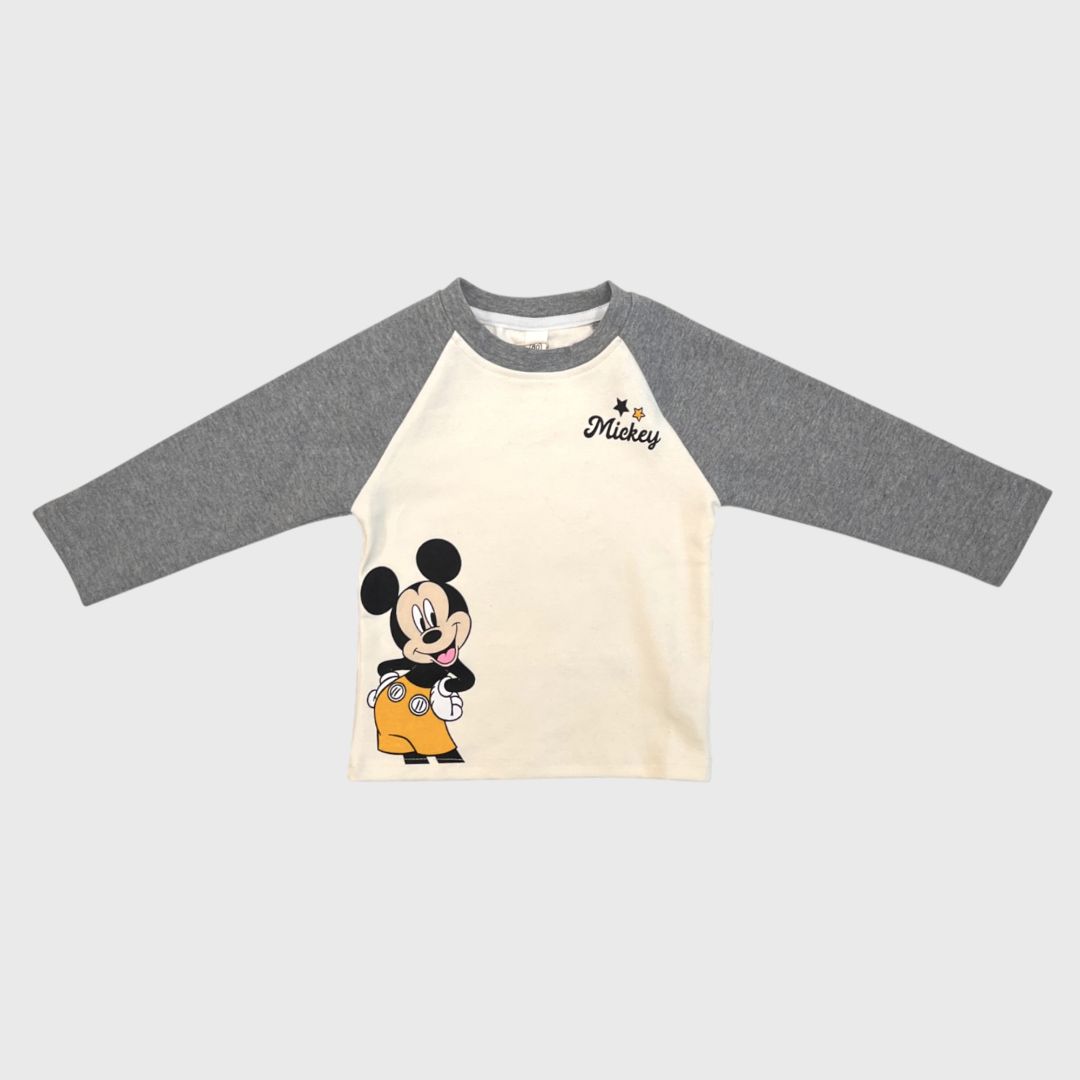 Серый лонгслив Mickey