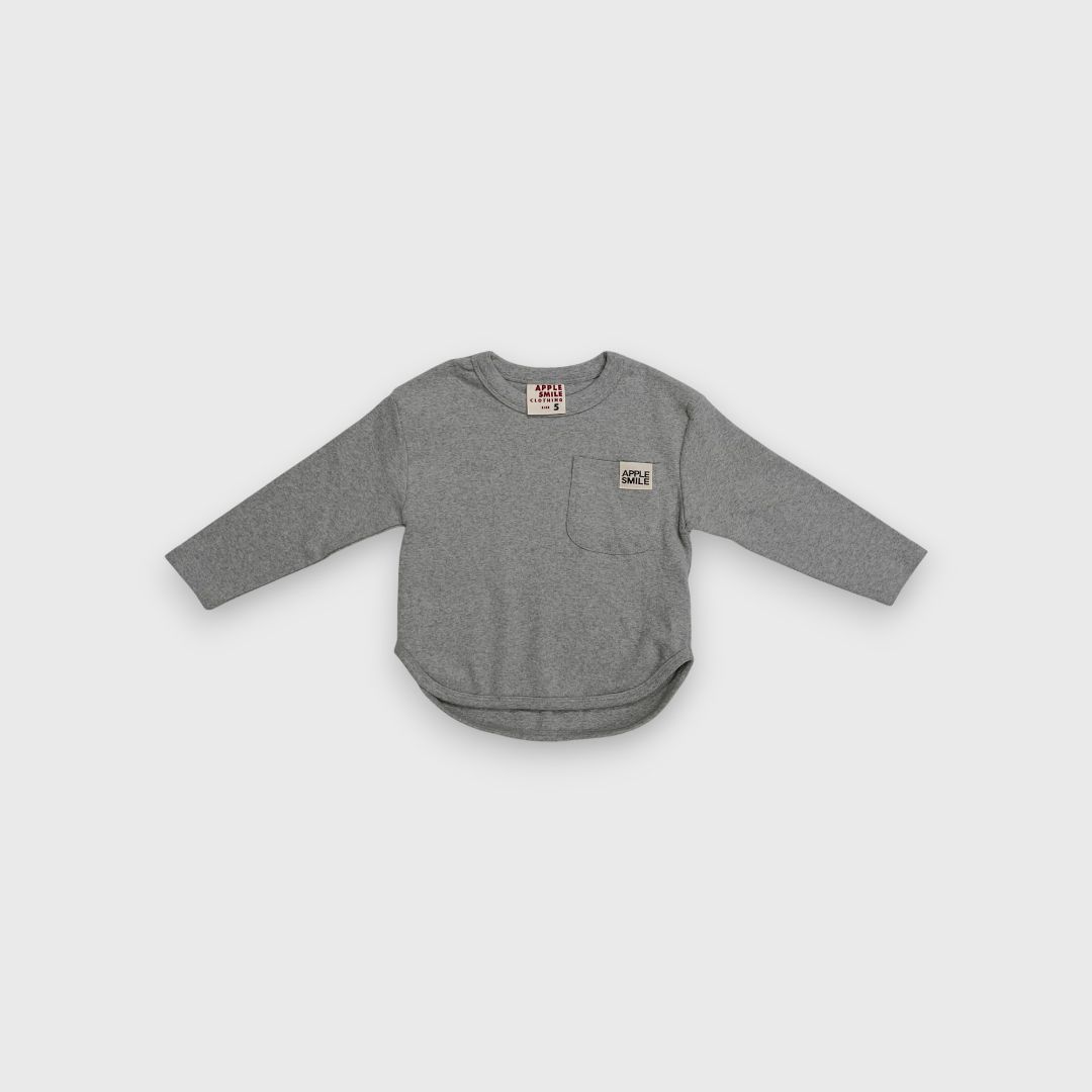 Серый свитшот Apple Smile