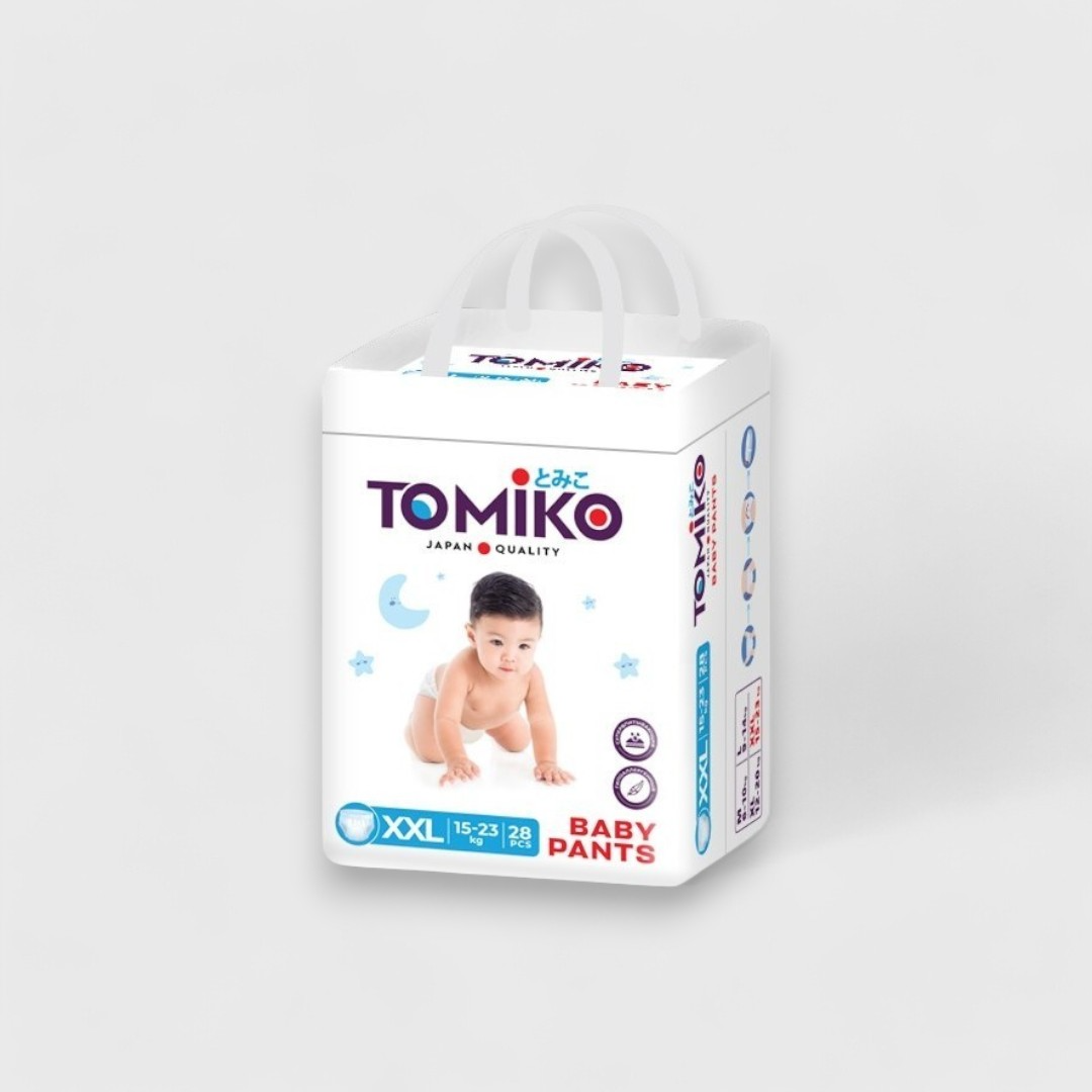 Tomiko белые подгузники XXL (15-23 кг) 28 шт