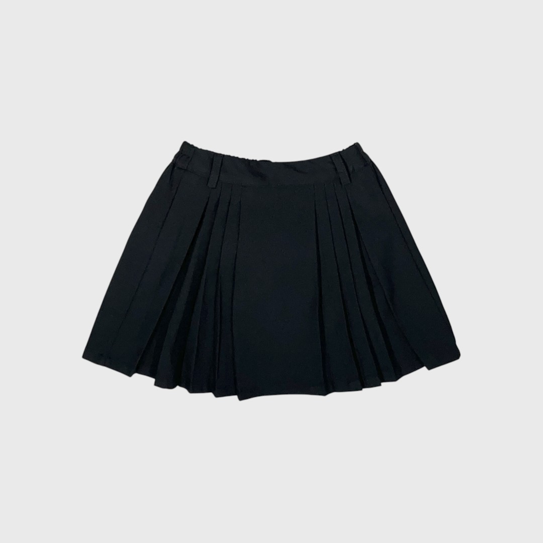 Чёрная юбка-плиссе для