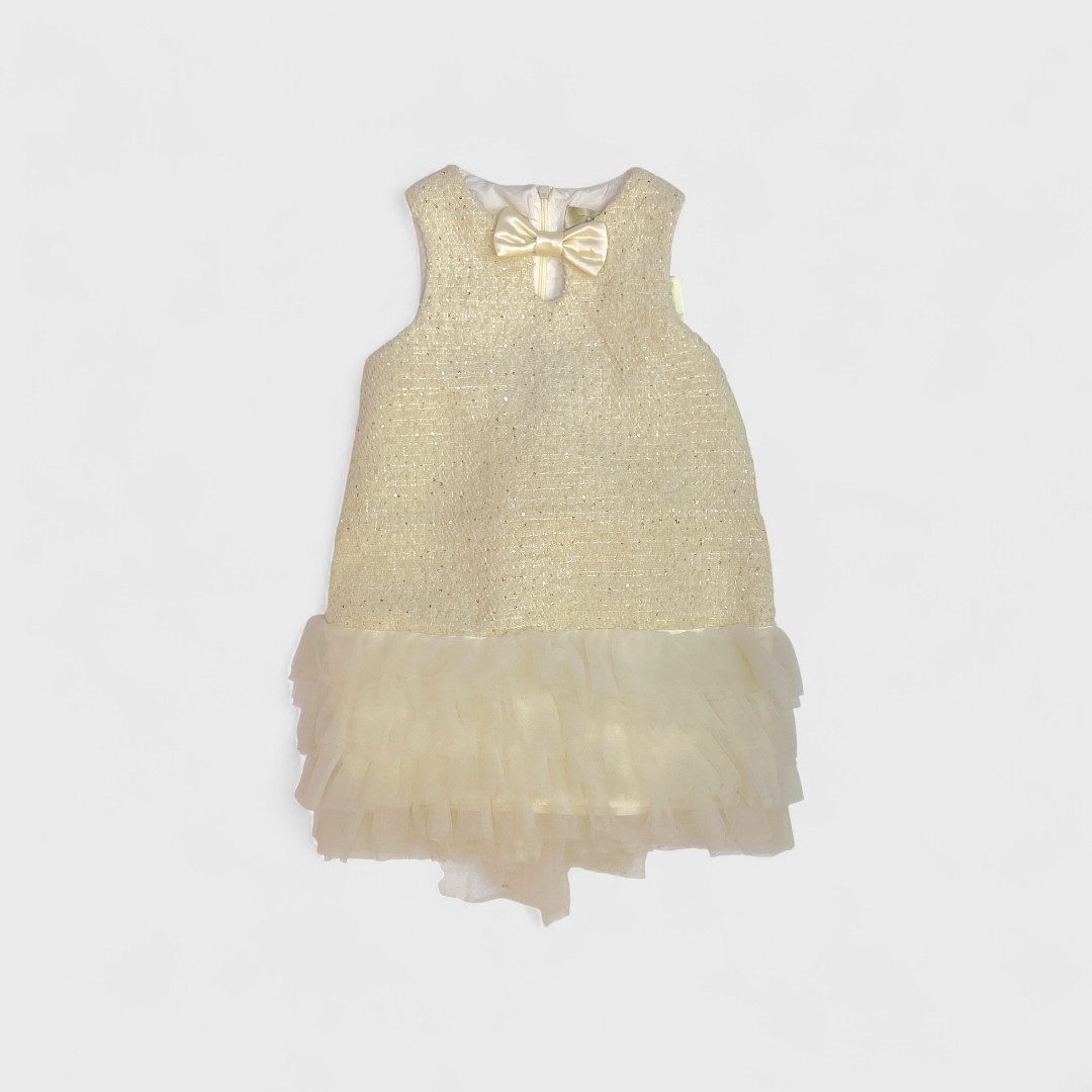 Платье светлое с бантом