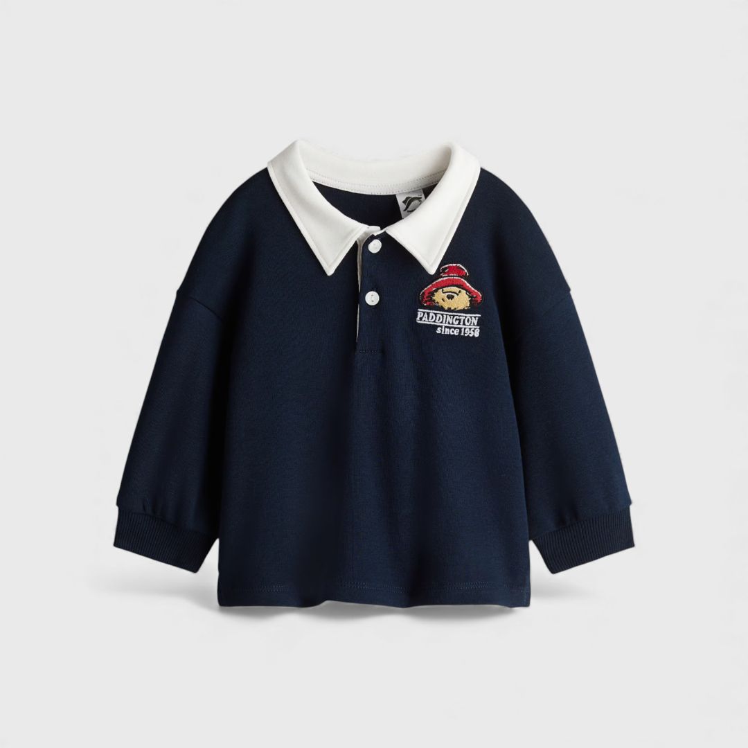 H&M Темно-синяя рубашка-поло Paddington