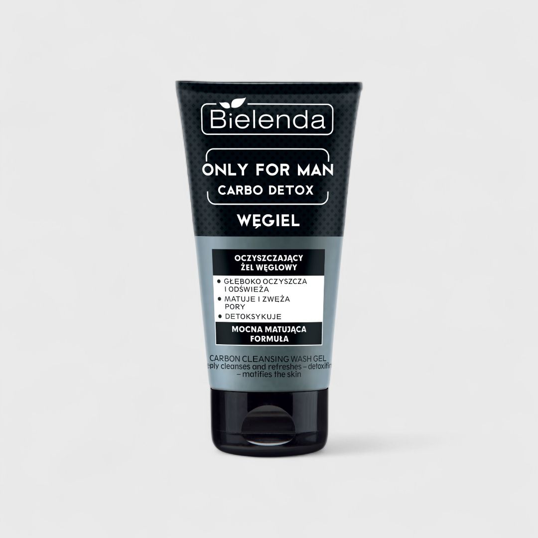 Очищающий и матирующий гель для мужчин Bielenda Carbon