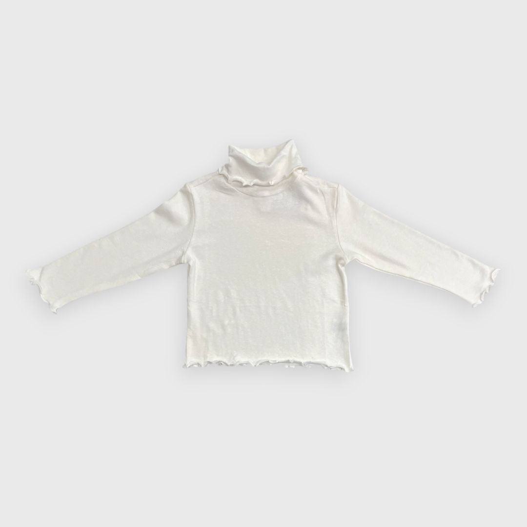 Белая водолазка для девочек