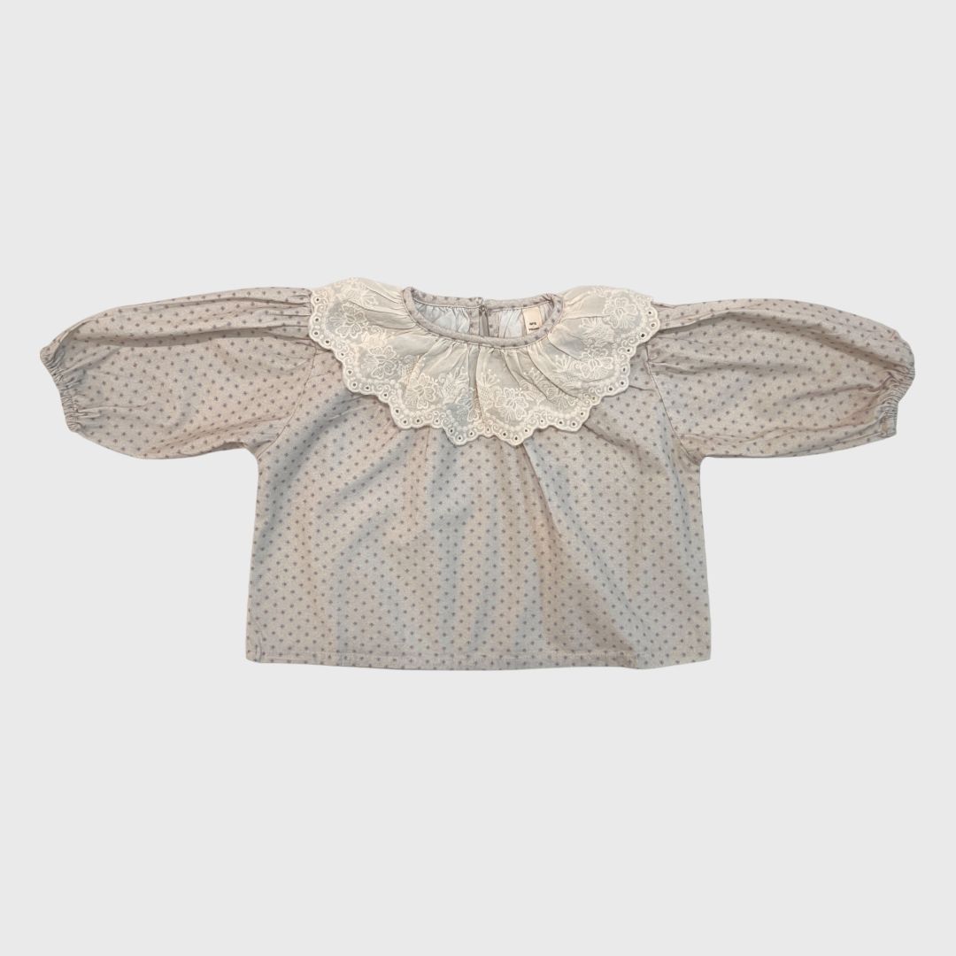 Айвори блузка с крустиками