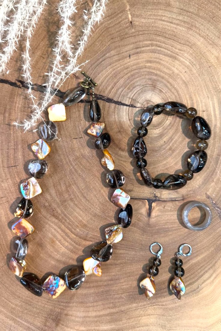 Раухтопаз и перламутр 