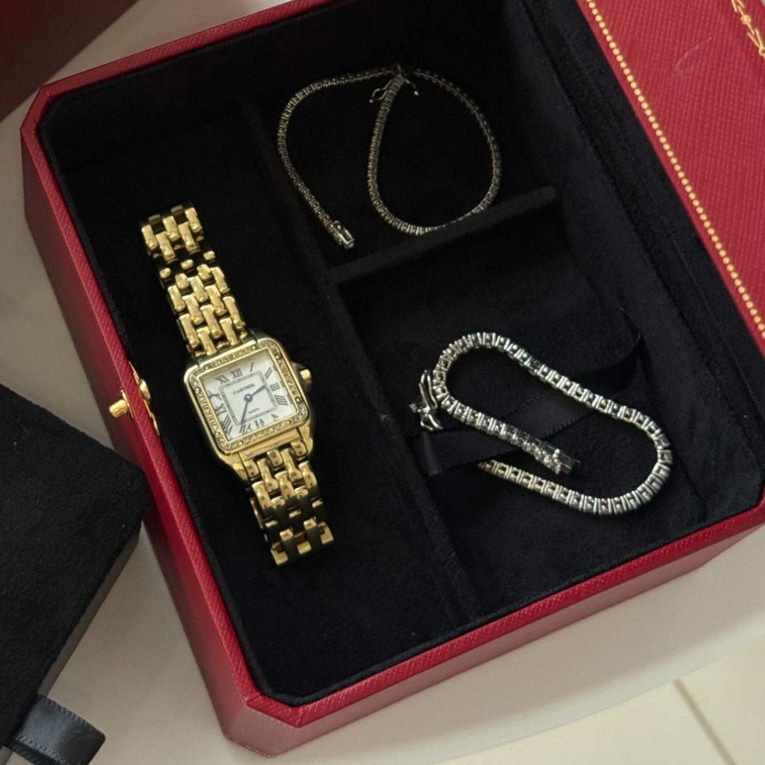 Золотые часы Cartier