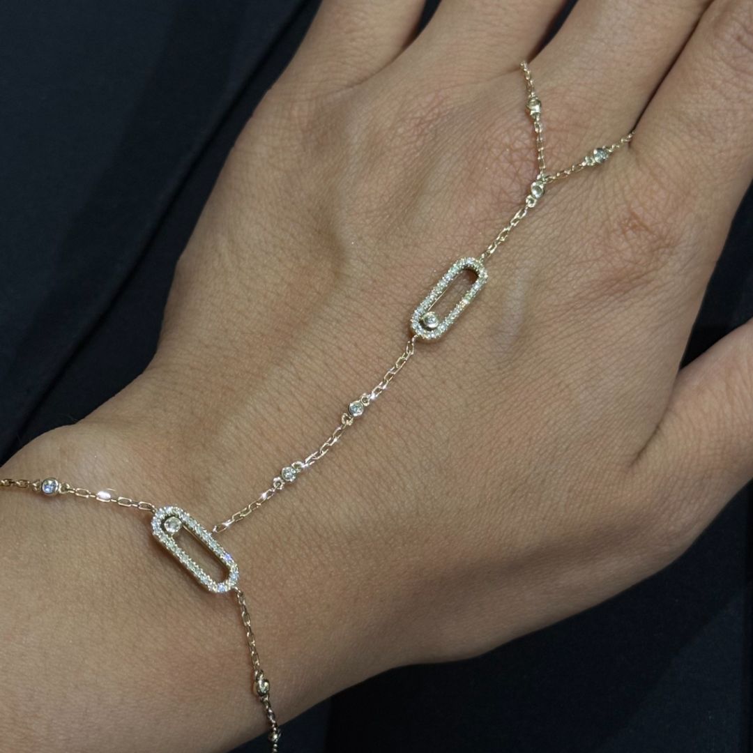 Золотая цепочка с бриллиантами