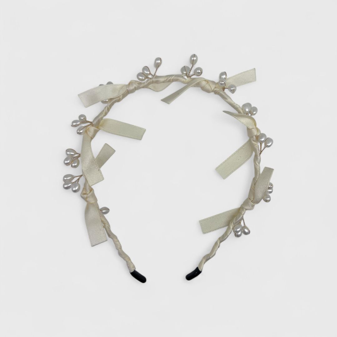 Ободок для волос с перлами