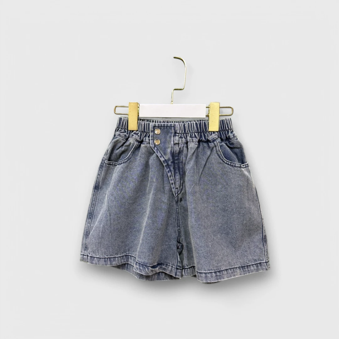 Синие шорты из денима