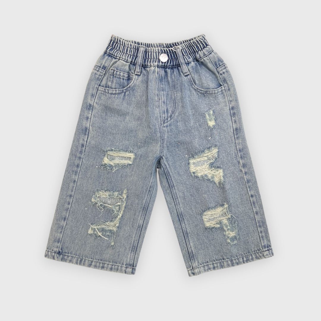 Джинсы блестки