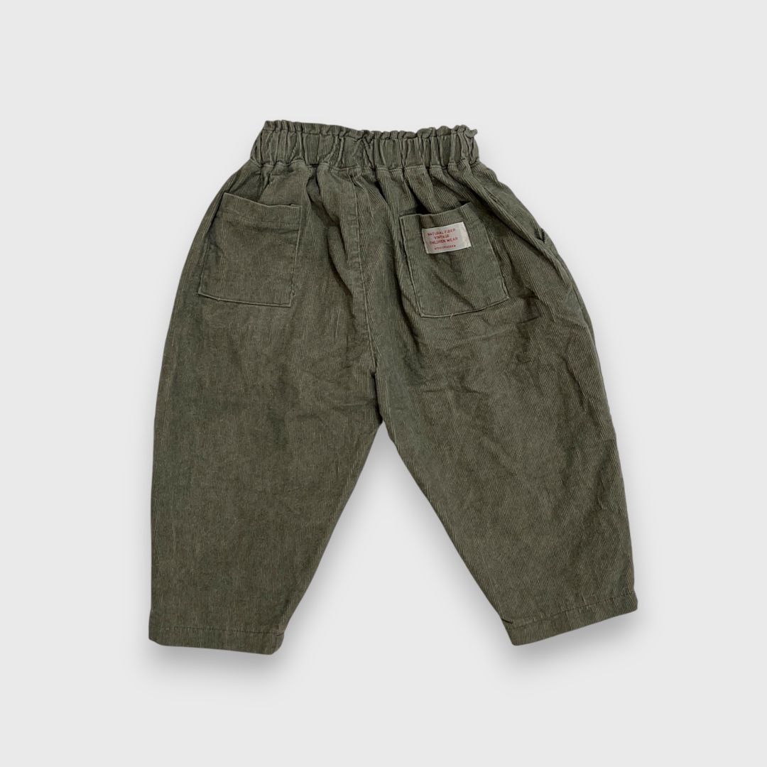 Оливковые брюки детские