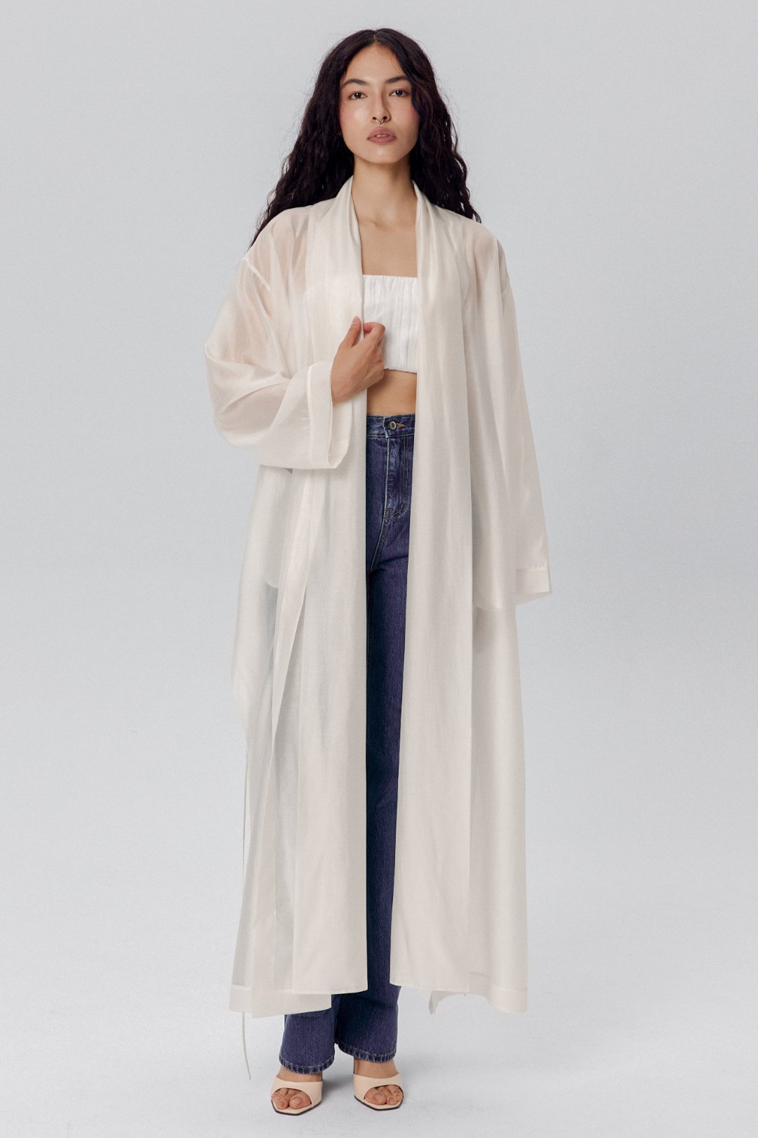Ivory Alexandra Cape without Embroidery
