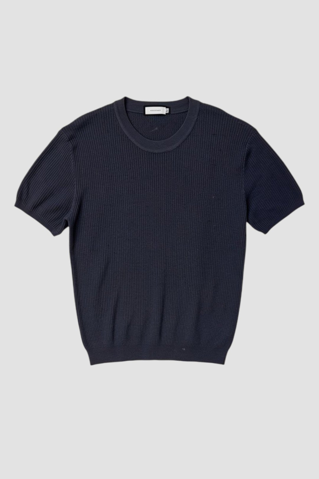 Темно-синий структурный поло