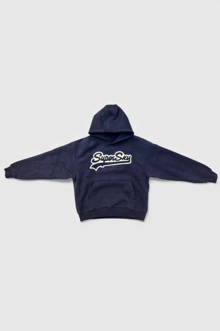 Синяя толстовка SuperSky с капюшоном