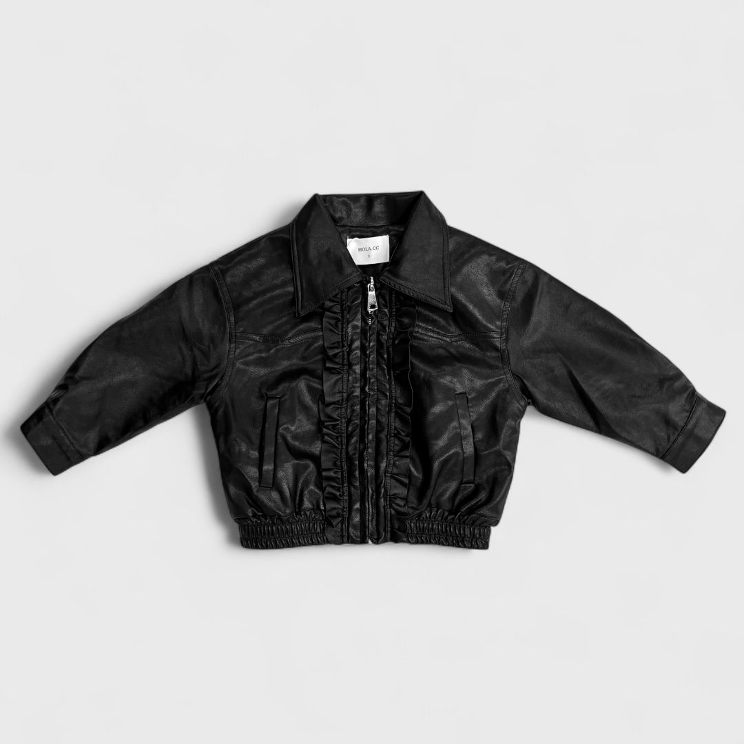 Черная куртка для девочек