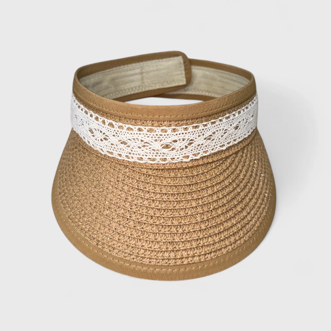 Соломенный козырек от солнца (3 цвета)