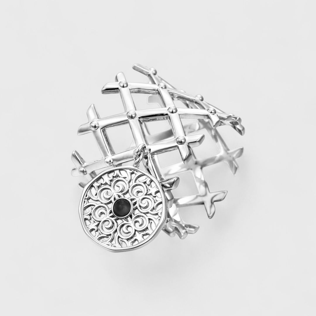 Кольцо с агатом из коллекции ETHNO