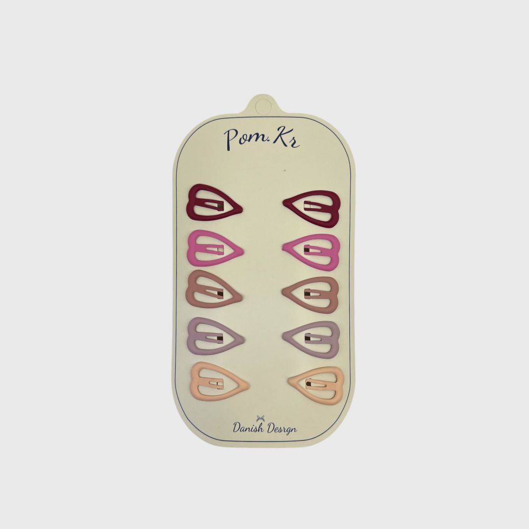 Набор заколок для волос в форме сердца