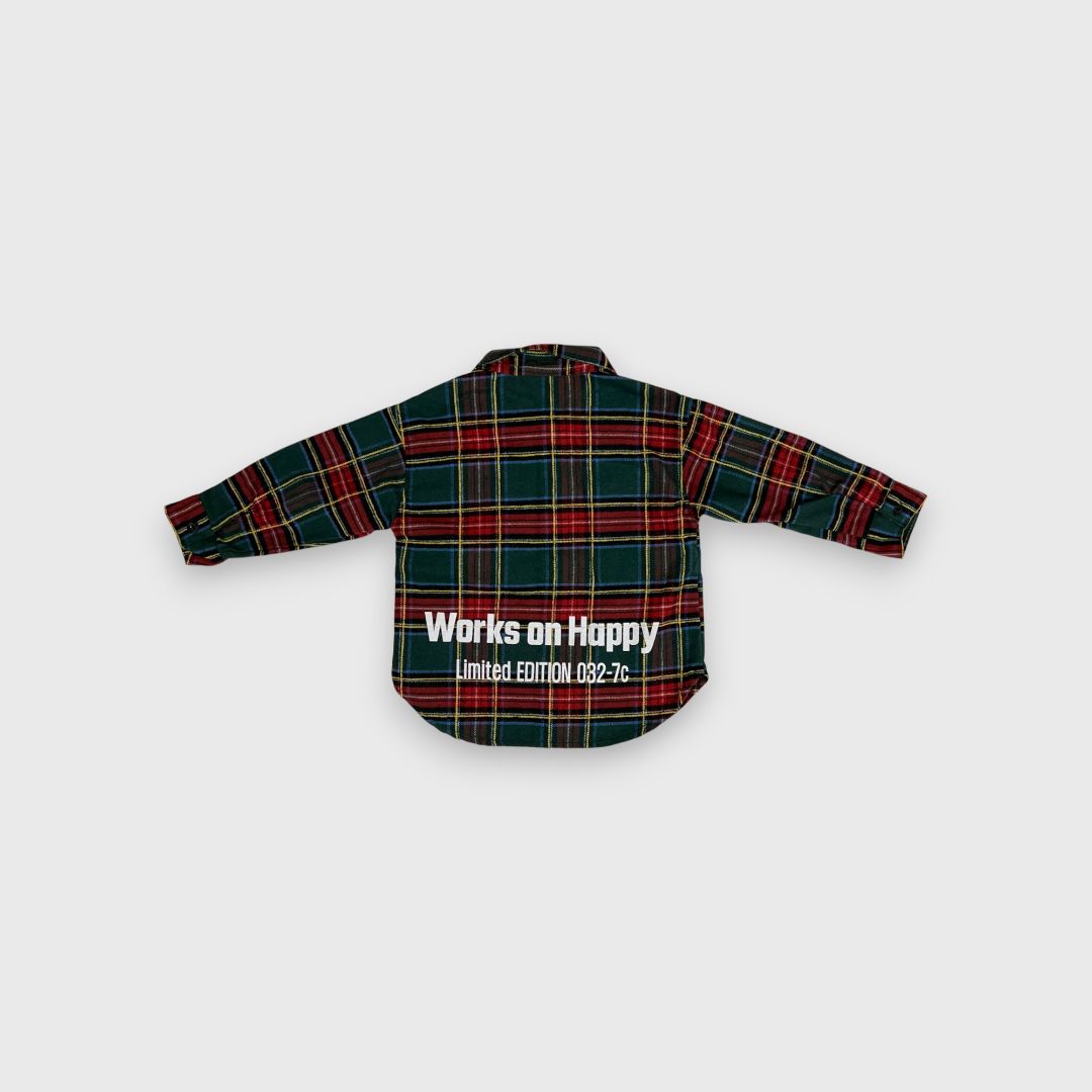 Зелёная рубашка в клетку