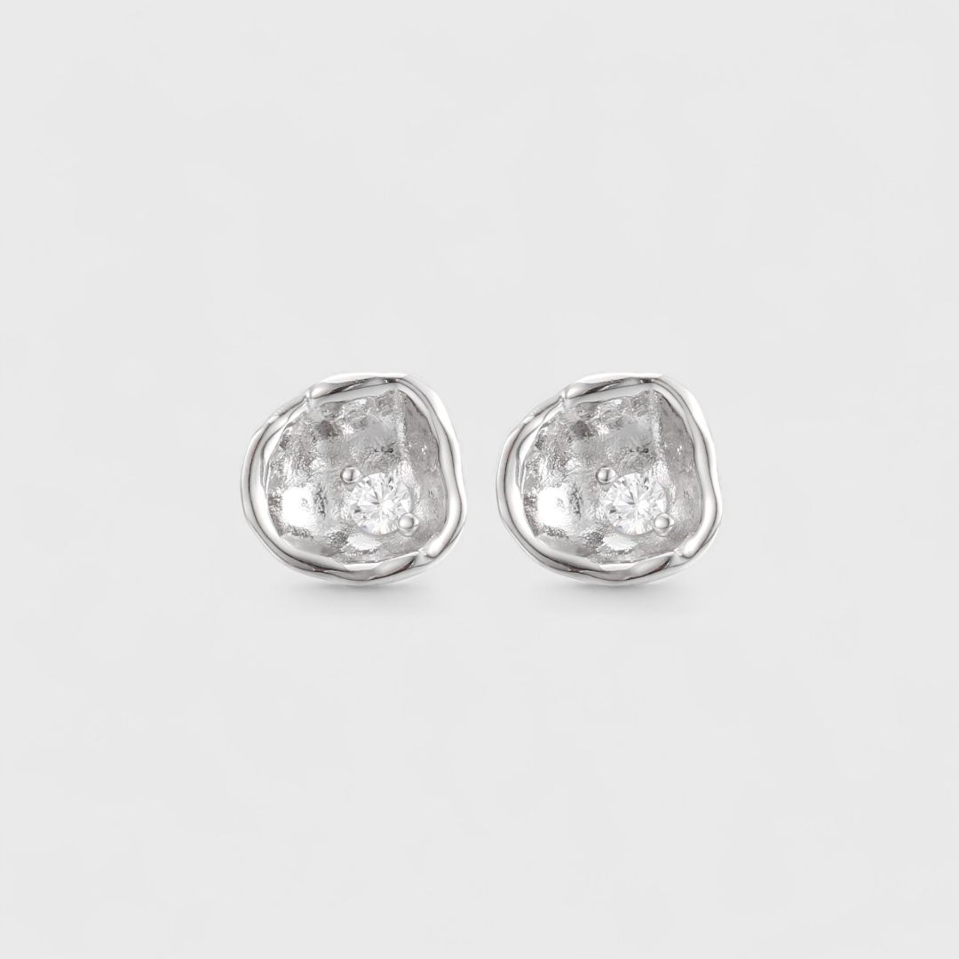 Серьги с цирконием из коллекции MEMORY